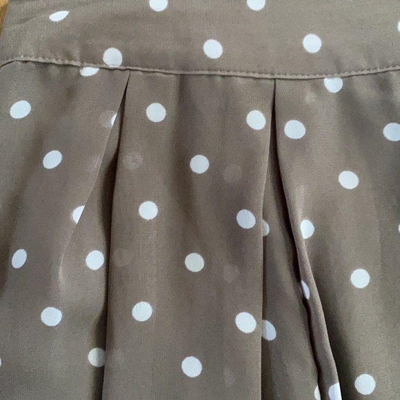 Chiffon pleated polka dot skirt - Picture 2 of 4